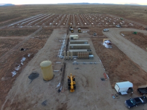 The processing equipment and solar panels are beginning to arrive at the McCauley Helium Processing Facility and the final electrical and tie-in piping can be run over the next few weeks.