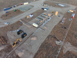 The processing equipment and solar panels are beginning to arrive at the McCauley Helium Processing Facility and the final electrical and tie-in piping can be run over the next few weeks.